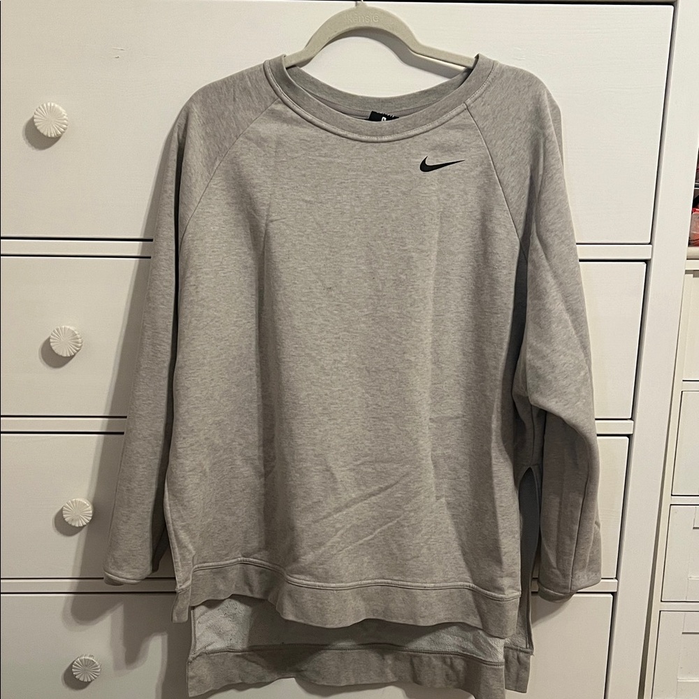 Nike Heather Gray Crewneck Sweatshirt